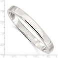 thumbnail image 3 of Sterling Silver 8.00mm Hinged Bangle Made In Thailand qb298, 3 of 5