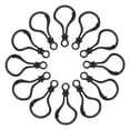 thumbnail image 1 of Uxcell 150 Pcs Broches de Langosta de Plástico Clips de Lanyard Ganchos Negros, 1 of 6