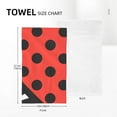 thumbnail image 4 of YFYANG Absorbent Towel, Soft Skin-Friendly Red Abstract Ladybird Washcloth Bath Towel, Suitable for All Skin, 27.5 x 16-inch, 4 of 7