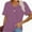Burgundy, variant on Womens T Shirts V Neck Rolled Sleeve Pocket Summer Tops Casual Loose Basic Tee Shirts Trendy