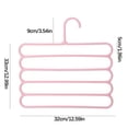 thumbnail image 3 of Yrmaups 3 Pcs Cintres à Pantalons à 5 Couches pour Garde-Robe, Support à Pantalons Antidérapant à Plusieurs Couches, Organisateur de Garde-Robe Réutilisable pour Pantalons, Cravates, Foulards, Chemises, 3 of 9