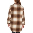 thumbnail image 3 of Banana Republic Womens Plaid Flannel Shirt Jacket Brown XS, 3 of 3