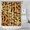 Orange and Black, variant on Orange and Brown Of Leopard Print Shower Curtain 36"x72" ,Bathroom Decorative Shower Curtains Set with 12 Hooks,Modern Waterproof Washable Shower Curtain
