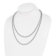 thumbnail image 3 of Sterling Silver Rhodium Fancy 2 Strand Necklace, 3 of 3