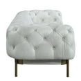 thumbnail image 3 of ACME Ragle Sofa in Vintage White Top Grain Leather, 3 of 6
