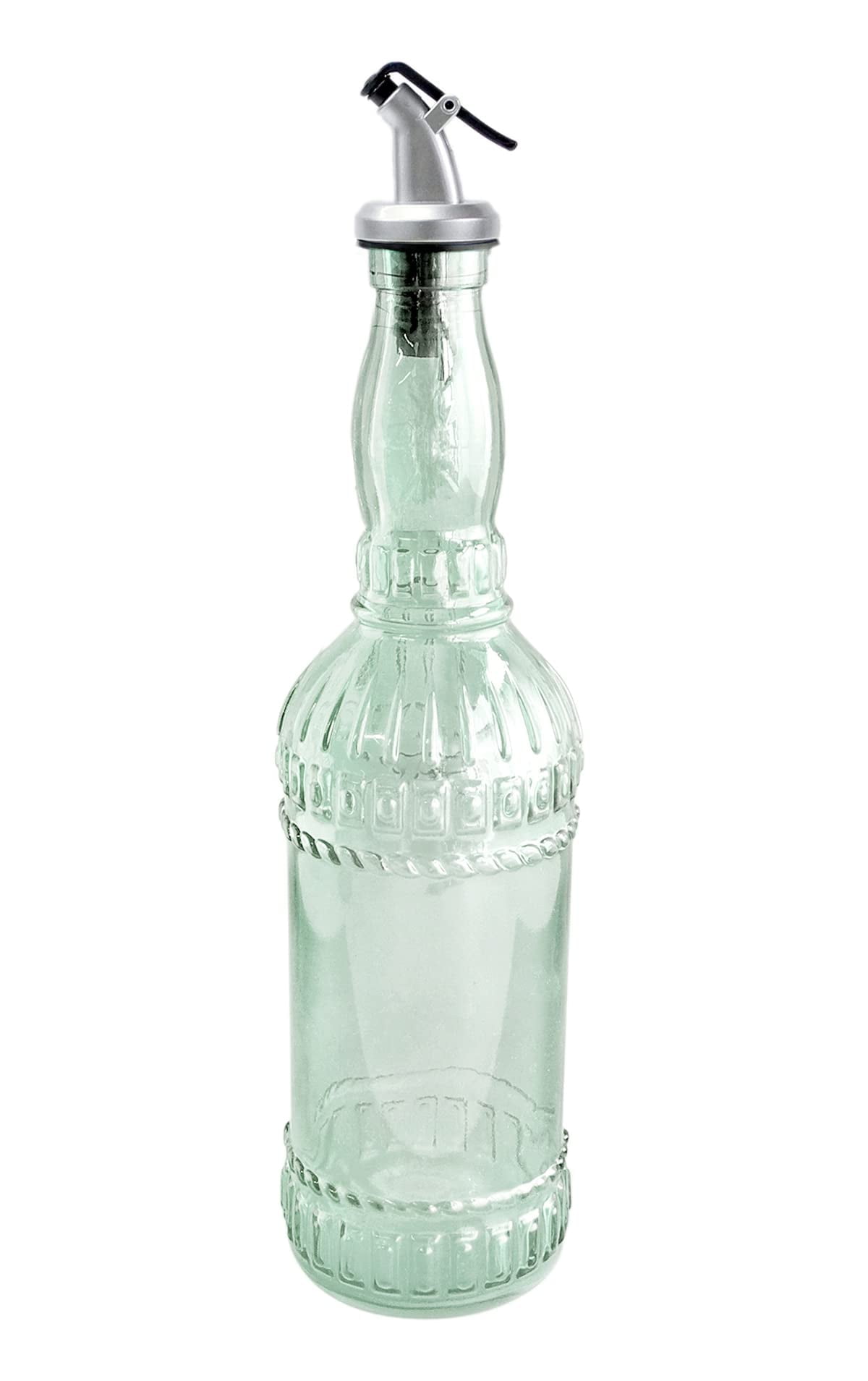 Grant Howard 39570 Hand Painted Vines Glass Oil & Vinegar Cruet