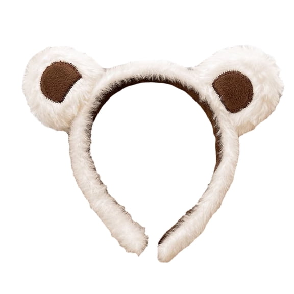 Brown Bear Ears Hair Headband Cute Animal Ear Headwear for Girls Women Party Role Play Accessories