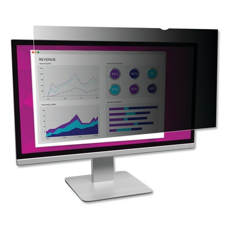 3M High Clarity Privacy Filter for 23.8" Widescreen Monitor, 16:9 Aspect Ratio -MMMHC238W9B