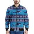 thumbnail image 3 of Chaqueta con cremallera con estampado de tiburón de dibujos animados para hombres y niños, sudadera con capucha con estampado 3D de animales del océano y peces, chaquetas de calle geniales, abrigos, 3 of 5