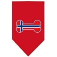 thumbnail image 3 of Pet and Dog Bandana Screen Printed, "Bone Shaped Norway Flag", 3 of 10