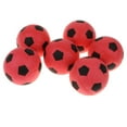 thumbnail image 2 of 6 mini pelotas de fútbol de espuma para interior y exterior (6 colores) rojo, 2 of 8