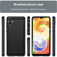 thumbnail image 6 of CoverON For Samsung Galaxy A04 Phone Case, Slim Lightweight TPU Minimal Cover Carbon Fiber, Black, 6 of 7