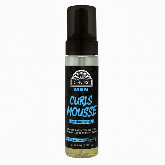 OKAY Men's Curls Mousse - 8 oz / 222 ml