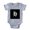 Heather Grey, variant on CafePress - Gothic Initial H - Cute Infant Baby Football Bodysuit