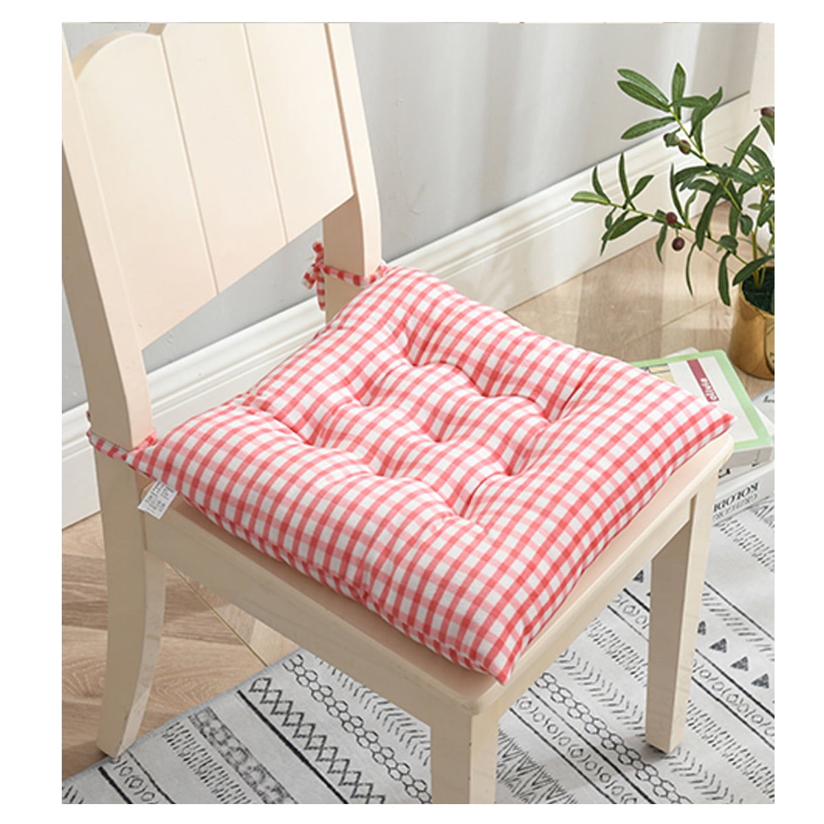 15.8inch Polyester Square Seat Cushion Hard Chair Mat ,Indoor Outdoor