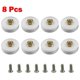 thumbnail image 1 of 8Pcs Shower Room Pulley Bathroom Sliding Glass Door Wheels Nylon Copper Roller Shower Door Rollers Replace With Screws 225mm, 1 of 5