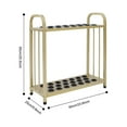 thumbnail image 4 of ToppiJoy  Adjustable Floor Stand Pool Stick Holder Double-Tier Vertical Pool Cue Racks Heavy Duty Pool Cue Sticks for Bar, Billiard Room, Game Room, Club and Gym (Gold, 20 Holes), 4 of 24
