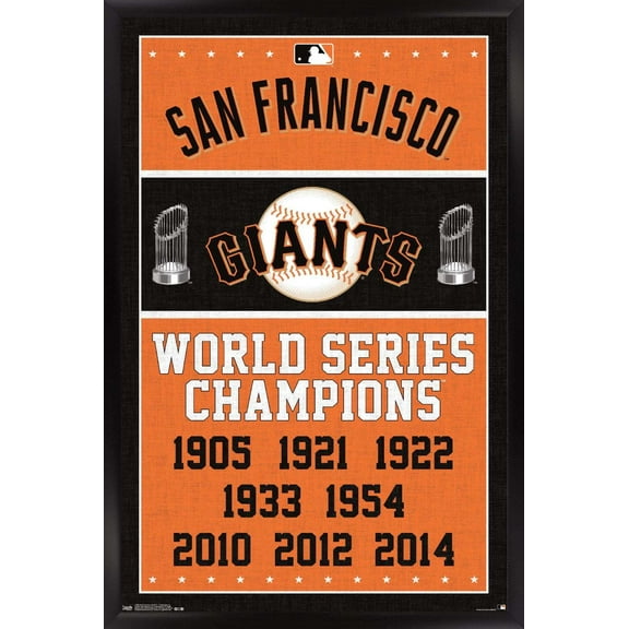 MLB San Francisco Giants - Champions Wall Poster, 14.725" x 22.375", Framed
