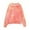 Orange, variant on Cloud Print Half Zip Sweatshirt for Teen Girls with Front Pocket, Stylish and Comfy for Autumn Wear