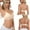 Beige, variant on Women’s Plus Plus Size Front Closure Lace Bra Wirefree Full Coverage Bra for Heavy Bust, Adjustable Straps & Back Closure Beige L