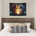 thumbnail image 4 of Kdxio Red And White Flame Fox Wall Hanging Tapestries Banner For Bedroom College Dorm Home Living Room Party Decor 29X37 In, 4 of 8