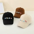 thumbnail image 4 of NIEWTR Construction Site Vehicles Hats for Boys Girls Age 3-10，Adjustable Vintage Embroidered Kids Baseball Cap Toddler Sun Hat Children'S Gifts，Black, 4 of 4