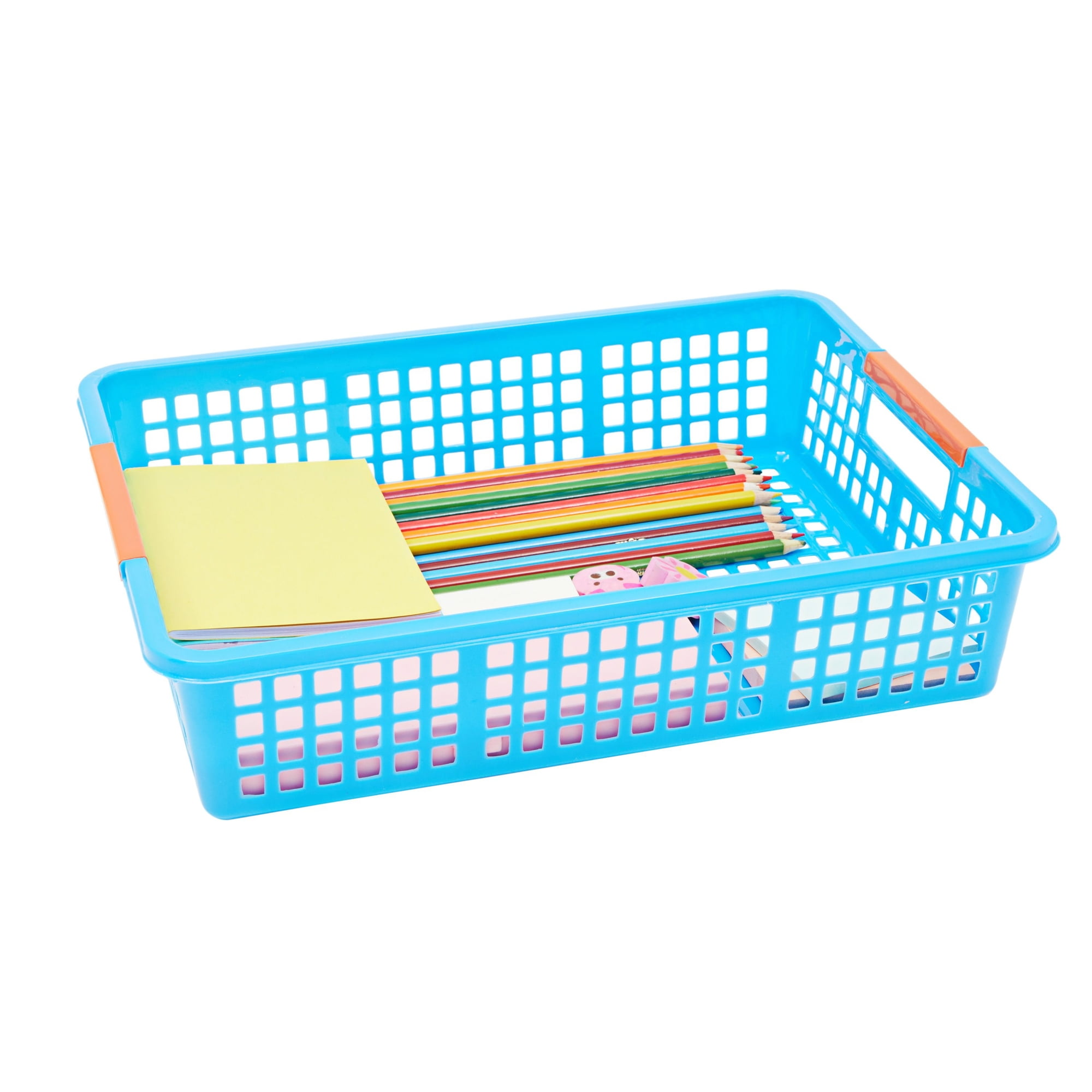 Rinboat Multi-Colored Plastic Storage Baskets, Office Drawer Organizer  Baskets, 6 Packs, F