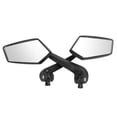 thumbnail image 2 of Pair Motorcycle Rear View Mirror Black HD Rotatable for Thread 8mm 10mm Scooter ATV, 2 of 5