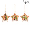 thumbnail image 2 of Christmas Ornament Light up Decorative Wooden Ornament Xmas Tree Ornament, 2 of 10