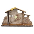 thumbnail image 2 of Belén, Detalles Finos Y Vívidos, Material De Resina Multiusos Duradero, Estatua De Cobertizo De Pesebre Navideño Para Vacaciones, 2 of 8