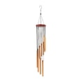 thumbnail image 2 of 12-Tube Metal Wind Chime with Rotating Design, High-Quality Aluminum Tubes & Pine Wood Top, Soothing Melodious Tones, Indoor & Outdoor Decor Rose Gold, 2 of 6