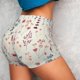 thumbnail image 4 of Fotbe Wildflower Watercolor 3 Shorts Sin Costuras – Shorts Deportivos de Cintura Alta para Mujer, Elásticos para Gimnasio, Yoga, Running o Ciclismo-X-Large, 4 of 8