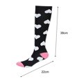 thumbnail image 5 of UDIYO 1 Pair Sweat-absorbent Sports Socks Skin-friendly Nylon High Elasticity Compression Socks for Climbing, 5 of 7