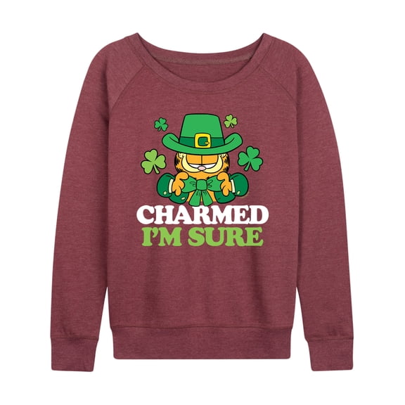Garfield - Charmed I'm Sure - Women's Lightweight French Terry Long Sleeve Shirt
