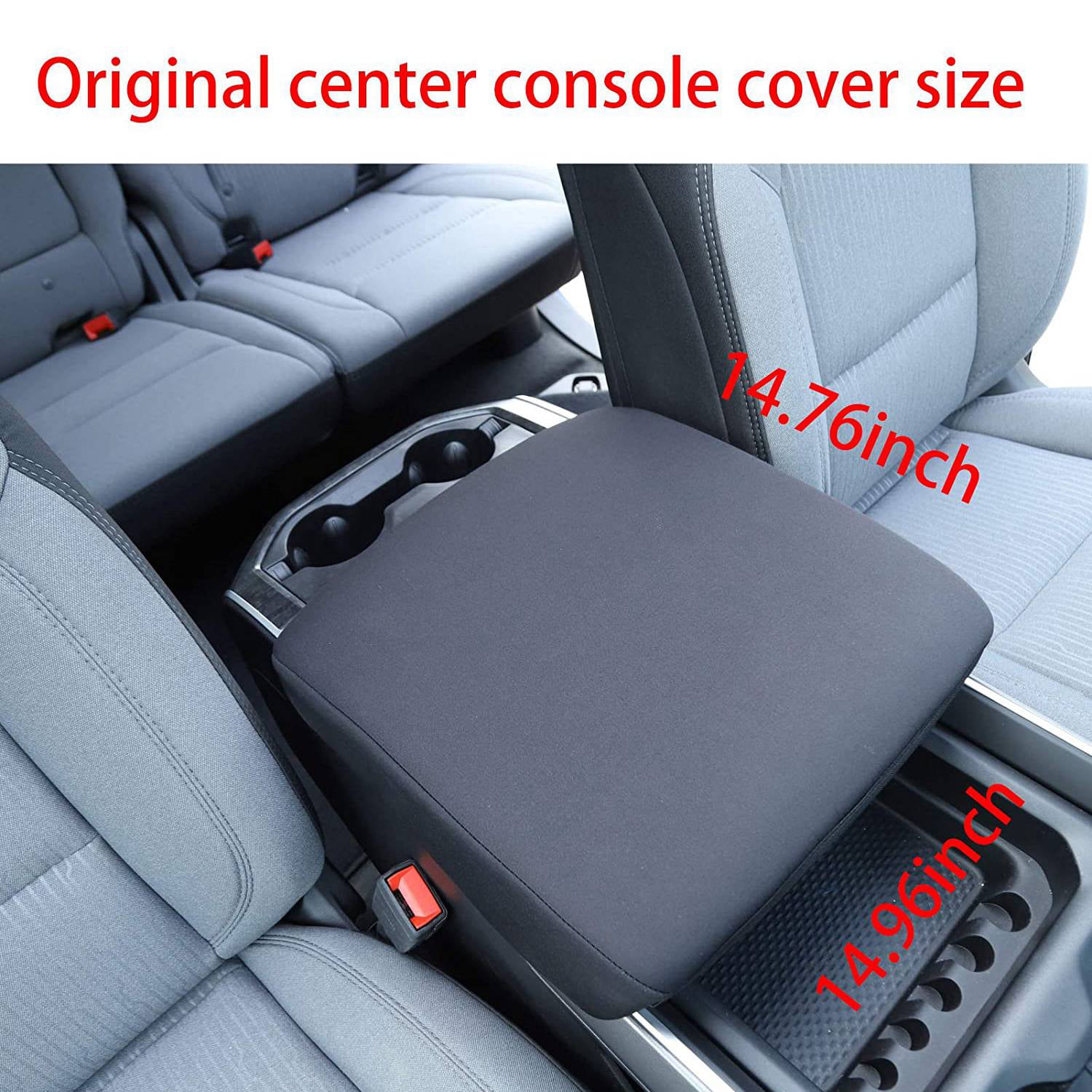 1Pcs No Logo Center Console Armrest Soft Pad Protector Cover for Dodge Ram 1500 