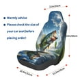 thumbnail image 3 of Honeii Largemouth Bass Jumping Out of The Water Print Car Seat Cover,Car Interior Covers,Universal Fit Seat Protector, Compatible with Most Cars, SUVs, Trucks, and Vans, 3 of 5