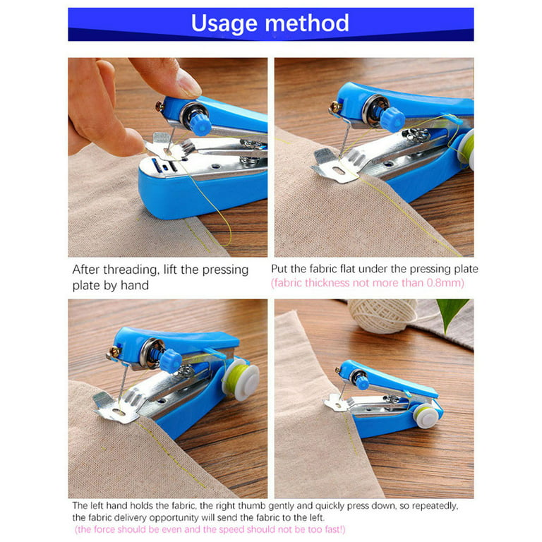 DYTTDG Kids School Supplies Portable Needlework Cordless Mini Hand-Held  Clothes Fabrics Sewing Machine Quilting Sewing Machine