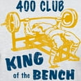 thumbnail image 3 of CafePress - 400 Club Bench Press Light T Shirt - Men's Classic Graphic T-Shirt, 3 of 4