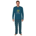 thumbnail image 3 of Deck The Palm Flamingo Christmas Pajamas, Tropical Matching Christmas Pjs, Two-Piece Size Pajamas, Size NB - Men 6XL, 3 of 7
