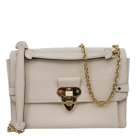 Pre-Owned Louis Vuitton Vavin PM Monogram Empreinte Leather Shoulder Bag Cream