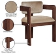 thumbnail image 3 of Pemberly Row Contemporary Beige Velvet Dining Chair (Set of 2), 3 of 10
