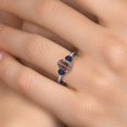thumbnail image 4 of Gem Stone King 1.95 Ct Oval Red Tiger Eye Blue Sapphire 925 Sterling Silver Ring, 4 of 6