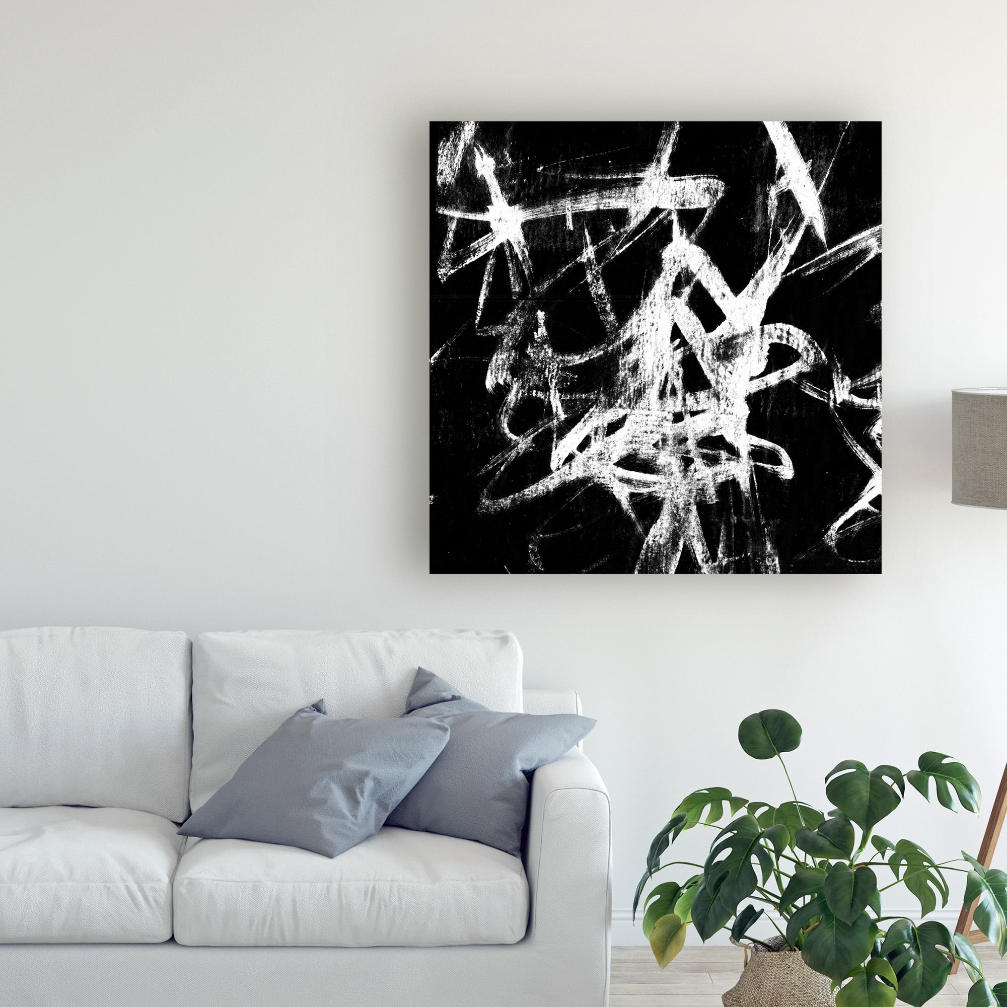 Trademark Fine Art 'Monotype Scribble III' Canvas Art by Jennifer Goldberger