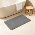 thumbnail image 5 of Zynviq Bathroom Rugs 35.9" X 16.9" Solid Color Bath Rugs Pvc Rectangular Washable Absorbent Gray Small Rug for Toilet, 5 of 6