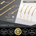 thumbnail image 3 of Gold Chain Necklace for Women, 14k Gold Plated Thin Beaded Wave Box Chain Necklace Dainty Gold Necklace Simple Layered Gold Choker Necklaces Minimalist Gold Link Chain Trendy Jewelry for Women, 3 of 15