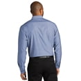 thumbnail image 2 of Port Authority W382 Long Sleeve Chambray Easy Care Shirt, Moonlight Blue, L, 2 of 3