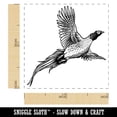 thumbnail image 2 of Pheasant Flying Self-Inking Rubber Stamp Ink Stamper - Purple Ink - Small 1 Inch, 2 of 7