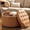 Garfield, variant on Easthome Multi-Function Round Storage Ottoman with Lockable Casters, Detachable Wood Tray Top, Button Tufted Foot Stool for Living Room Bedroom Study, Khaki