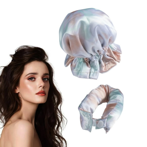 Juego de mascarilla para rizar el cabello con rizador, artefacto para cabello rizado perezoso para dormir con ondas grandes