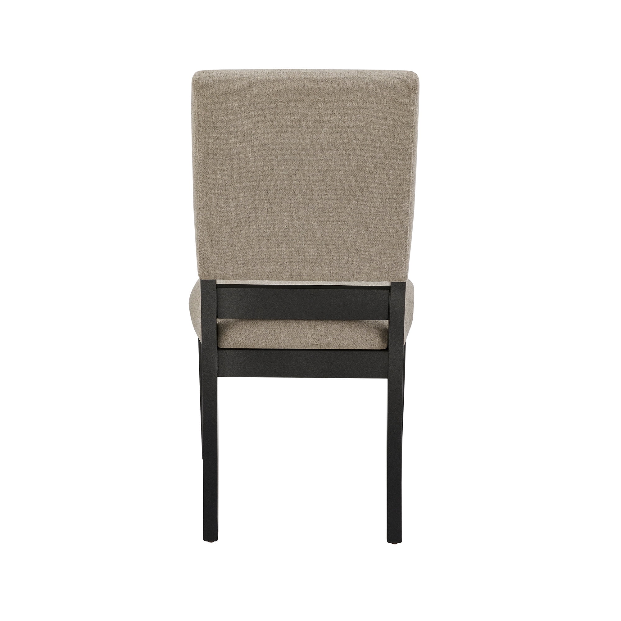 Weston Home Cuenca Black Finish Light Gray Linen Dining Chair, Set of 2